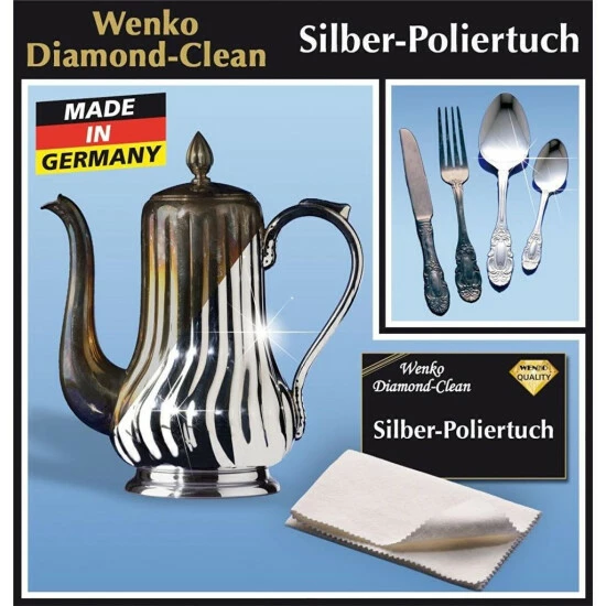 Wenko Diamond Clean Silber-Poliertuch 4 Wenko Diamond Clean Silber-Poliertuch – Bild 2
