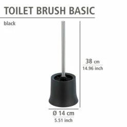 Wenko WC-Garnitur Basic Schwarz -Günstiges Wenko Geschäft unnamed file 19489