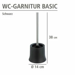 Wenko WC-Garnitur Basic Schwarz -Günstiges Wenko Geschäft unnamed file 19490