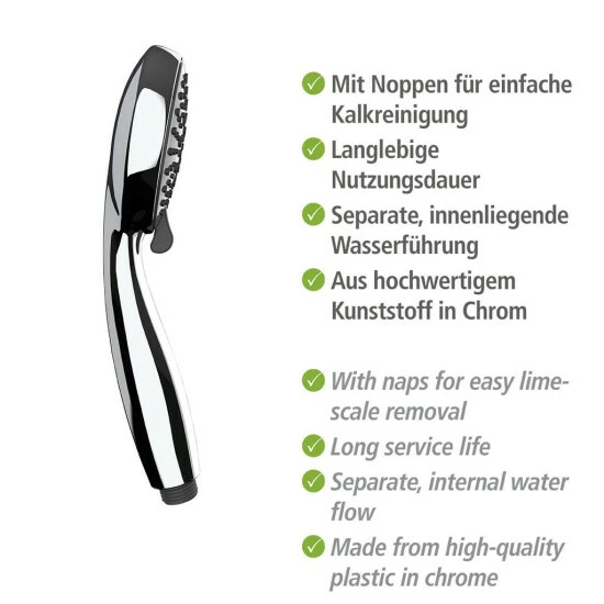 Wenko Duschkopf Basic Grau Ø 10 Cm 6 Wenko Duschkopf Basic Grau Ø 10 Cm – Bild 4