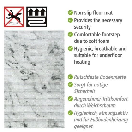 Wenko Badematte Marmor, 50 X 80 Cm 11 Wenko Badematte Marmor, 50 X 80 Cm – Bild 9
