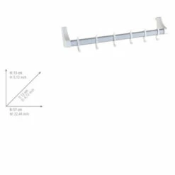 Wenko Türgarderobenschiene Weiß