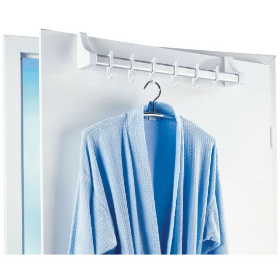 Wenko Türgarderobenschiene Weiß 5 Wenko Türgarderobenschiene Weiß – Bild 3