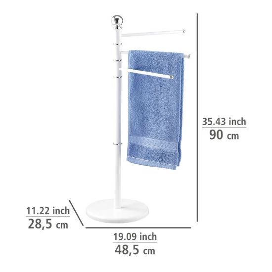 Wenko Exclusiv Handtuchständer Weiß Mit 3 Armen 7 Wenko Exclusiv Handtuchständer Weiß Mit 3 Armen – Bild 5