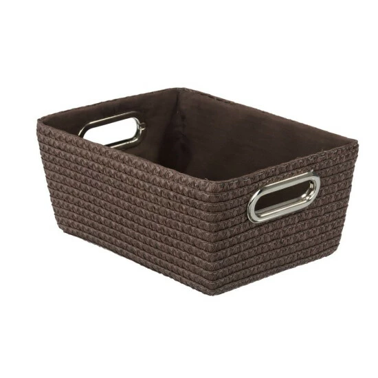 Wenko Aufbewahrungskorb Chromo Braun 4 Wenko Aufbewahrungskorb Chromo Braun – Bild 2