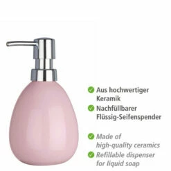 Wenko Seifenspender Polaris Pastel Rose Keramik -Günstiges Wenko Geschäft unnamed file 19797