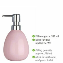 Wenko Seifenspender Polaris Pastel Rose Keramik -Günstiges Wenko Geschäft unnamed file 19798