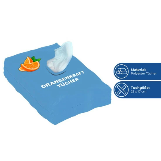 Wenko Orangenkraft-Reinigungstücher 50 Stück 5 Wenko Orangenkraft-Reinigungstücher 50 Stück – Bild 3