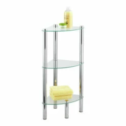 Wenko Eckregal Yago Mit 3 Glasablagen