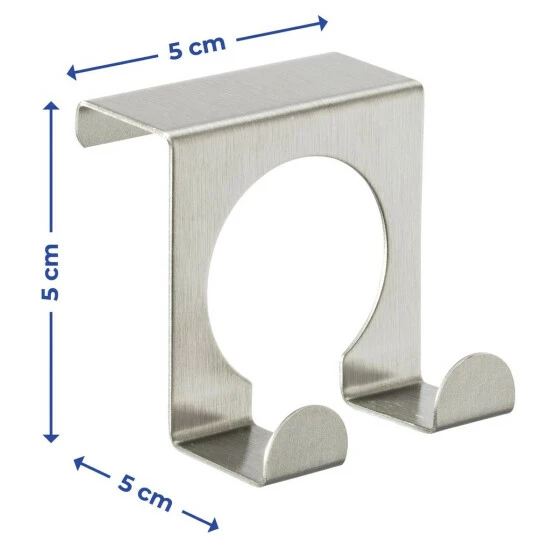 Wenko Tür-Doppelhaken Edelstahl 6 Wenko Tür-Doppelhaken Edelstahl – Bild 4