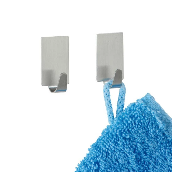 Wenko Strip-it® Rechteckhaken Matt 4er Set 3 Wenko Strip-it® Rechteckhaken Matt 4er Set