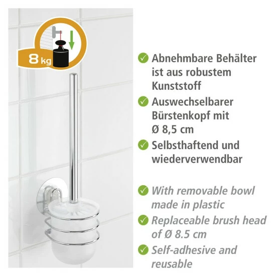 Wenko Static-Loc® WC-Garnitur Osimo 6 Wenko Static-Loc® WC-Garnitur Osimo – Bild 4