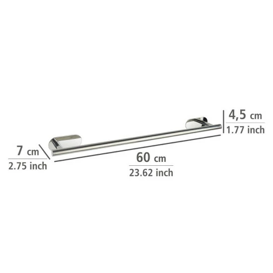 Wenko Turbo-Loc® Edelstahl Badetuchstange Uno Orea Shine 10 Wenko Turbo-Loc® Edelstahl Badetuchstange Uno Orea Shine – Bild 8