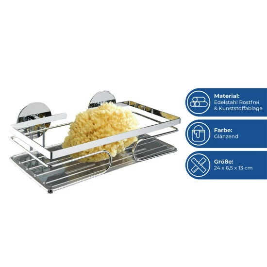 Wenko TurboFIX Edelstahl Wandablage 6 Wenko TurboFIX Edelstahl Wandablage – Bild 4