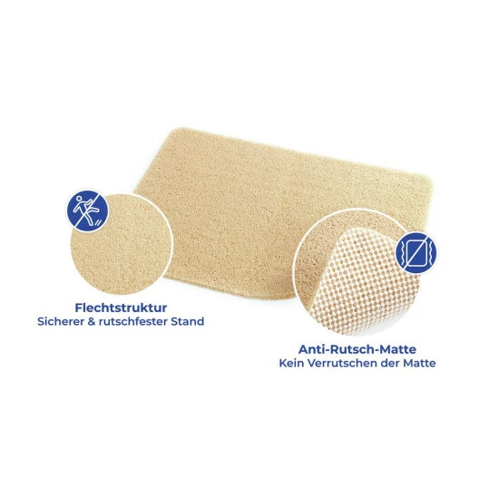 Wenko Wellness Fußmatte Beige 6 Wenko Wellness Fußmatte Beige – Bild 4