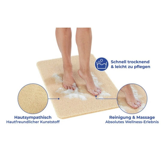 Wenko Wellness Fußmatte Beige 7 Wenko Wellness Fußmatte Beige – Bild 5