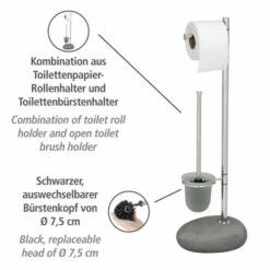 Wenko Stand WC-Garnitur Pebble Stone Grey 11 Wenko Stand WC-Garnitur Pebble Stone Grey -Günstiges Wenko Geschäft unnamed file 20279