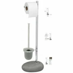 Wenko Stand WC-Garnitur Pebble Stone Grey 15 Wenko Stand WC-Garnitur Pebble Stone Grey -Günstiges Wenko Geschäft unnamed file 20283