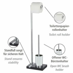 Wenko Stand WC-Garnitur Noble Black -Günstiges Wenko Geschäft unnamed file 20289