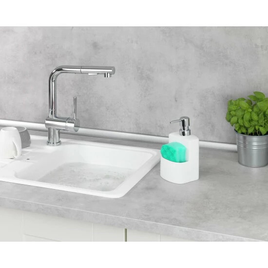 Wenko Spülmittelspender True Colours Festival Weiß 4 Wenko Spülmittelspender True Colours Festival Weiß – Bild 2