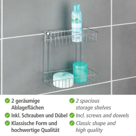 Wenko Wandregal 2 Etagen Classic 8 Wenko Wandregal 2 Etagen Classic – Bild 6