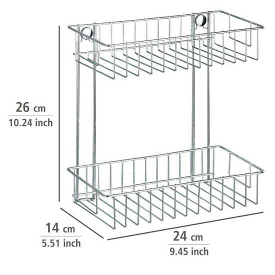 Wenko Wandregal 2 Etagen Classic 9 Wenko Wandregal 2 Etagen Classic – Bild 7