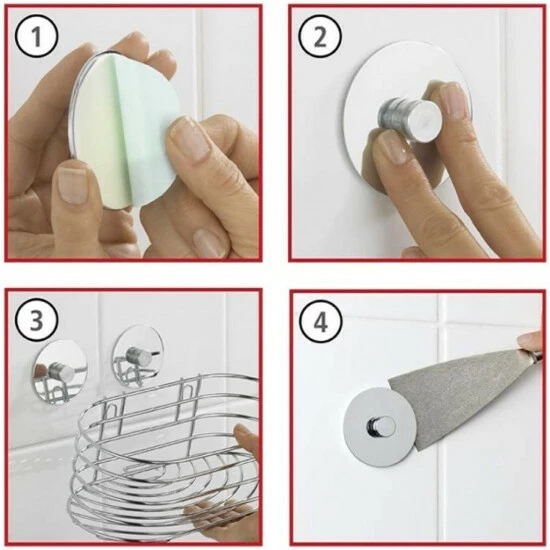 Wenko Turbo-Loc® Edelstahl Toilettenpapierhalter 16 Wenko Turbo-Loc® Edelstahl Toilettenpapierhalter – Bild 14