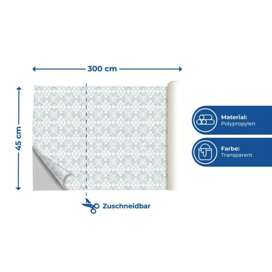 Wenko Sichtschutzfolie Blumenranke 7 Wenko Sichtschutzfolie Blumenranke – Bild 5