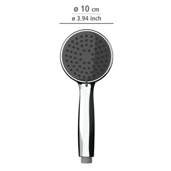 Wenko Duschkopf Basic Grau Ø 10 Cm 6 Wenko Duschkopf Basic Grau Ø 10 Cm – Bild 4