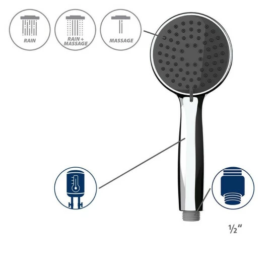 Wenko Duschkopf Basic Grau Ø 10 Cm 13 Wenko Duschkopf Basic Grau Ø 10 Cm – Bild 11