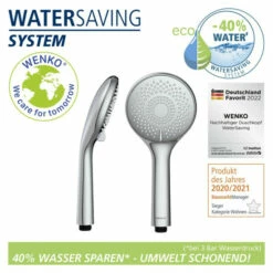 Wenko Duschkopf Watersaving Chrom Ø 11 Cm -Günstiges Wenko Geschäft unnamed file 2067