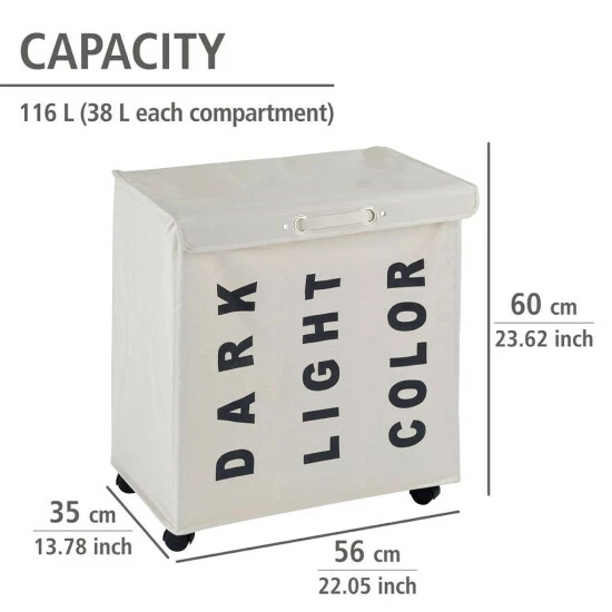 Wenko Wäschesammler Trivo Beige 15 Wenko Wäschesammler Trivo Beige – Bild 13