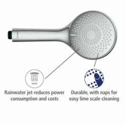 Wenko Duschkopf Watersaving Chrom Ø 11 Cm -Günstiges Wenko Geschäft unnamed file 2075