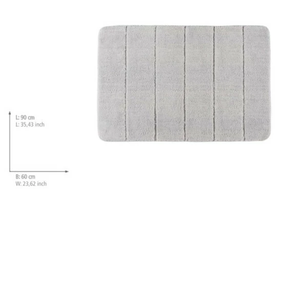 Wenko Badteppich Steps Light Grey, 60 X 90 Cm 3 Wenko Badteppich Steps Light Grey, 60 X 90 Cm