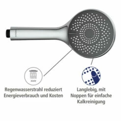 Wenko Duschkopf Watersaving Grau Ø 11 Cm -Günstiges Wenko Geschäft unnamed file 2087