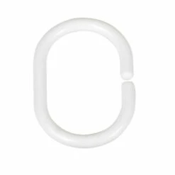 Wenko Duschvorhangringe Weiß Klein 12er Set