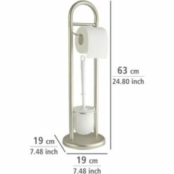 Wenko Stand WC-Garnitur Siena Chrom Satiniert -Günstiges Wenko Geschäft unnamed file 20937