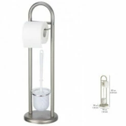 Wenko Stand WC-Garnitur Siena Chrom Satiniert -Günstiges Wenko Geschäft unnamed file 20938