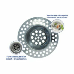 Wenko Abfluss-Sieb Edelstahl 2er Set 20 Wenko Abfluss-Sieb Edelstahl 2er Set -Günstiges Wenko Geschäft unnamed file 20945