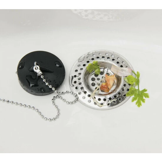 Wenko Abfluss-Sieb Edelstahl 2er Set 10 Wenko Abfluss-Sieb Edelstahl 2er Set – Bild 8