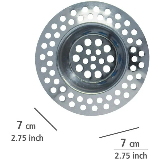 Wenko Abfluss-Sieb Edelstahl 2er Set 16 Wenko Abfluss-Sieb Edelstahl 2er Set – Bild 14