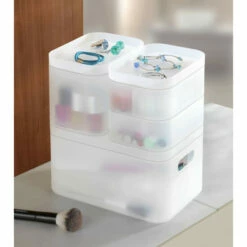 WENKO Stapel-Organizer Ice Cube Weiß Set Aus 4 Boxen -Günstiges Wenko Geschäft unnamed file 21049