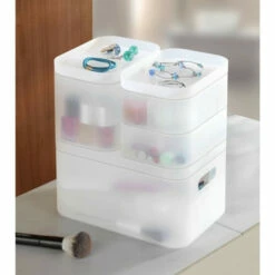 WENKO Stapel-Organizer Ice Cube Weiß Set Aus 4 Boxen -Günstiges Wenko Geschäft unnamed file 21050