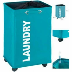 Wenko Wäschesammler Quadro Petrol -Günstiges Wenko Geschäft unnamed file 21088