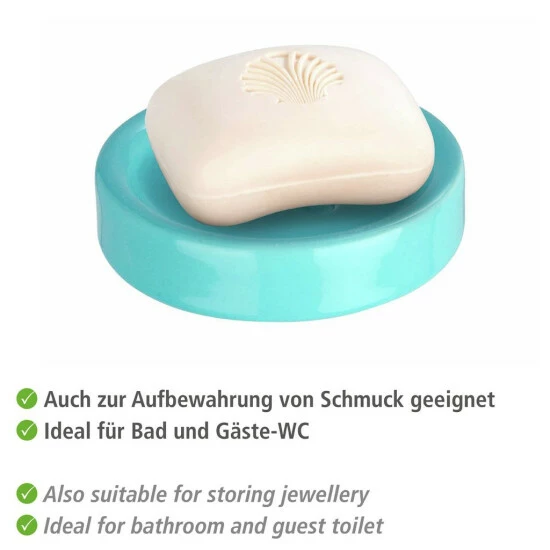Wenko Seifenablage Polaris Pastel Blue Keramik 5 Wenko Seifenablage Polaris Pastel Blue Keramik – Bild 3