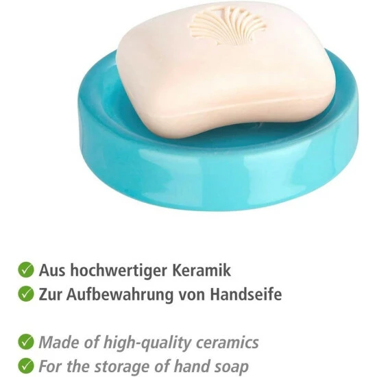 Wenko Seifenablage Polaris Pastel Blue Keramik 11 Wenko Seifenablage Polaris Pastel Blue Keramik – Bild 9
