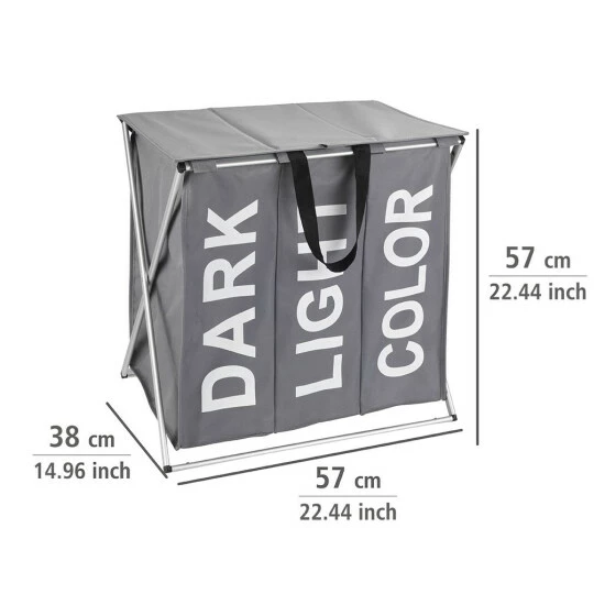 Wenko Wäschesammler Trio Top Grau 12 Wenko Wäschesammler Trio Top Grau – Bild 10