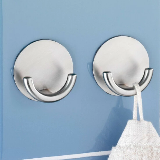 Wenko Wandhaken Rondo Matt 4er Set Edelstahl 5 Wenko Wandhaken Rondo Matt 4er Set Edelstahl – Bild 3