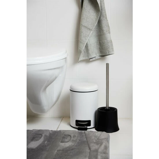 Wenko WC-Garnitur Basic Schwarz 2er Set 8 Wenko WC-Garnitur Basic Schwarz 2er Set – Bild 6