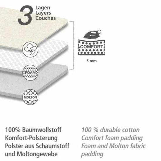 Wenko Bügeltischbezug Comfort M 6 Wenko Bügeltischbezug Comfort M – Bild 4